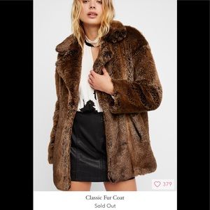 Free people classic fur coat